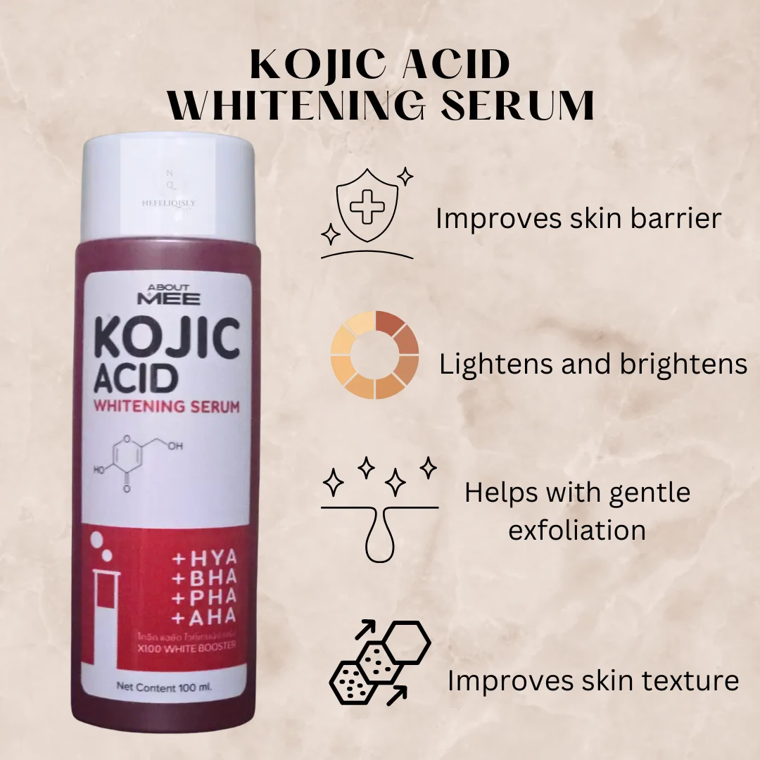 {sg instocks] About mee  Kojic acid whitening body serum Body Care Cream