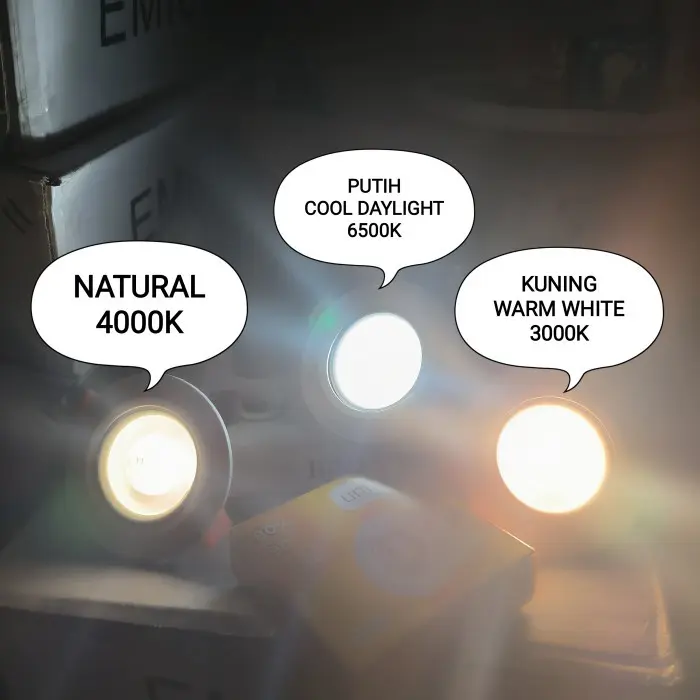 UNILUX DOWNLIGHT LAMPU LED SPOT LIGHT 3W WARM WHITE / NATURAL / PUTIH - KUNING WW 3000K 1