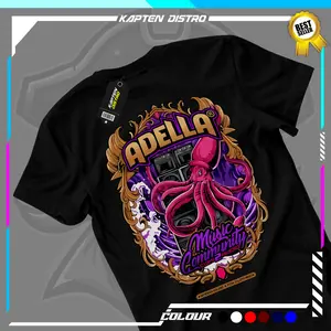 Kaos ADELLA Music Comunity Unisex - Baju Distro Pria Wanita ~ FREE STICKER