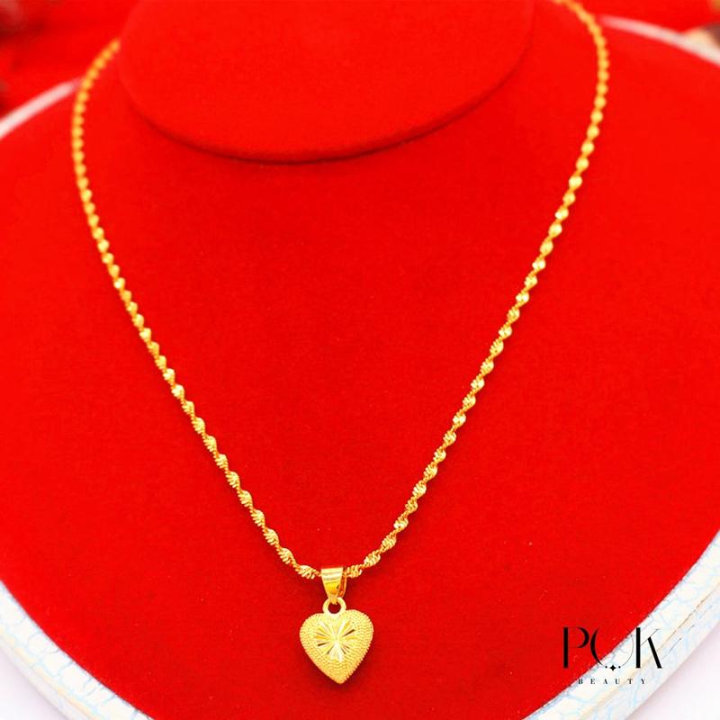 Product Introduction of Kalung Jantung, Berkabut, Aksesori untuk Wanita Kerongsang, Keluli Tahan Karat, Tidak Luntur, Tiada Alahan, Sentuhan Ringan, Kotak Percuma 3