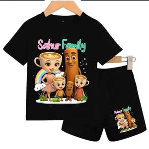 Setelan kaos anak premium baju kaos anak / TUNG TUNG SAHUR FAMILY
