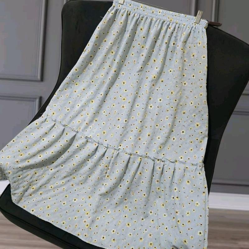 Rok Susun Korea Style Motif Bunga Kecil Cantik Kekinian 9
