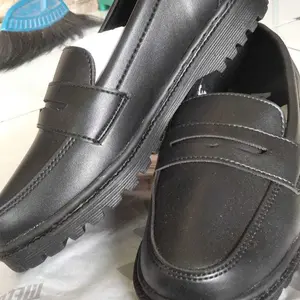 MJC Indonesia Sepatu Oxford Pria Original Hero Black Kulit PU Anti Selip Formal Casual Slip On Kantor Kuliah Unisex Shoes Flat Hitam Kerja Kasual Pantofel