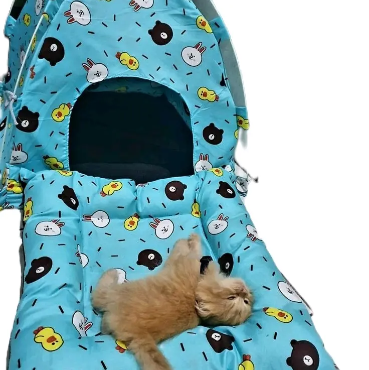 Tenda anabul kucing/anjing Full seat Tenda Dan Kasur kasur hewan peliharaan kuning sofa 2