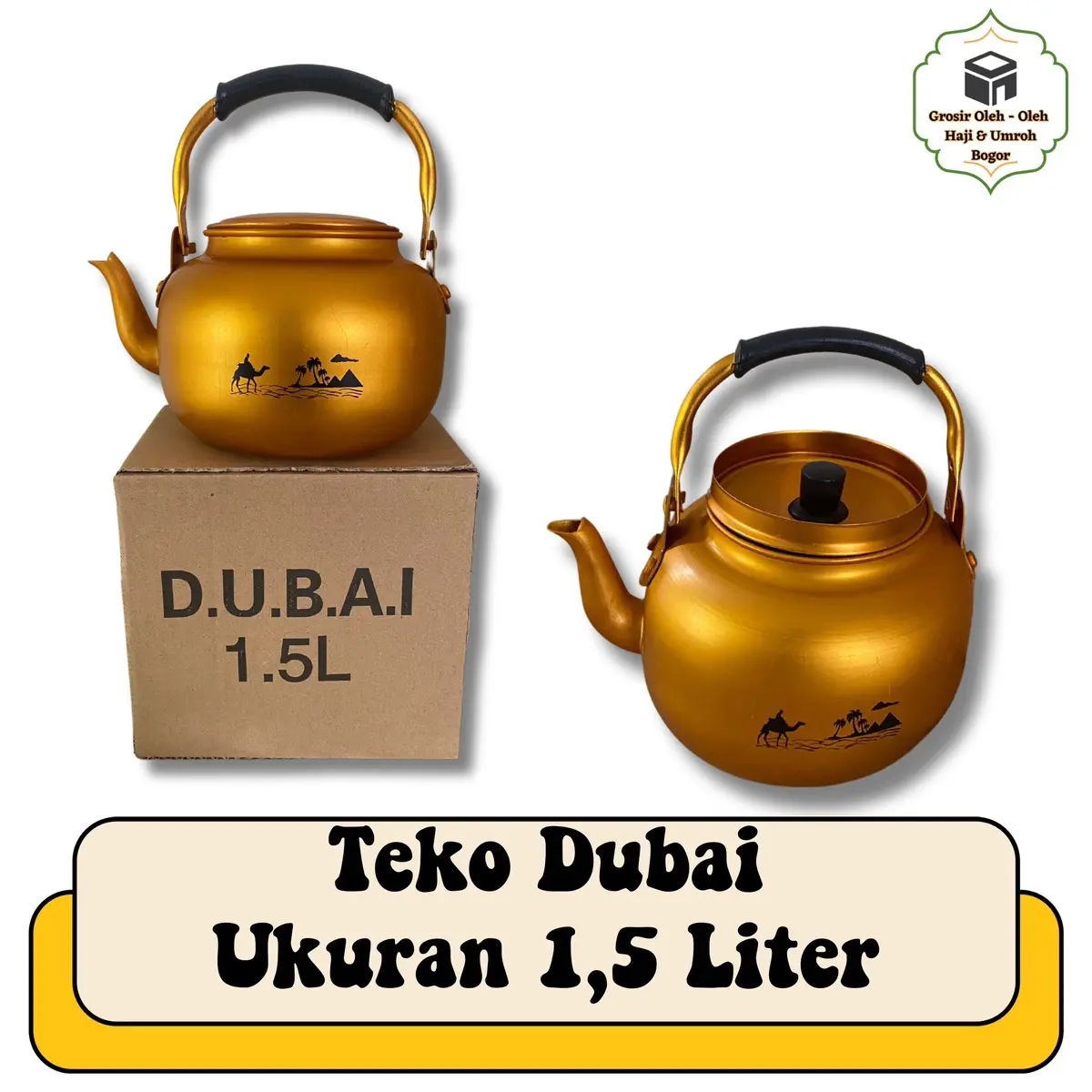 TEKO DUBAI 1,5 Liter TEKO ARABIAN TEKO AIR ZAM ZAM CERET OLEH OLEH HAJI DAN UMROH Tahan Lama Buatan Mesin