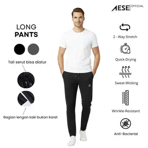 AESE Celana Panjang Pria dan Wanita Bahan Nilon Spandeks Anti Bakteri Stretch YR-1 Sensasi Dingin