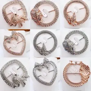 (Bros Ring 2 In 1 Peniti) Aksesoris Buckle Pin 2 In 1 Premium Quality Ring Jilbab / Ring Jilbab Gesper Multi Fungsi - Peniti, Kerudung, Muslim