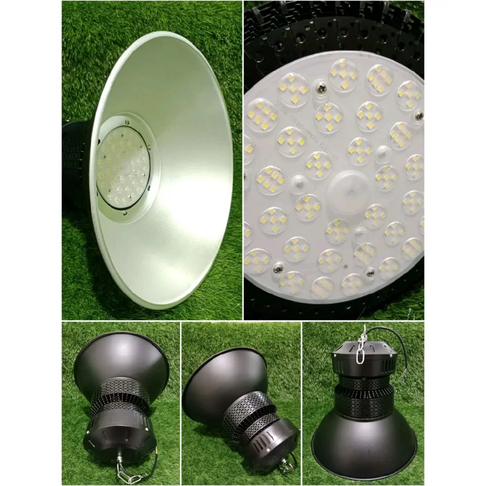 Lampu led highbay ufo 100w 100 w led gantung gudang pabrik 100watt hanging industry Putih