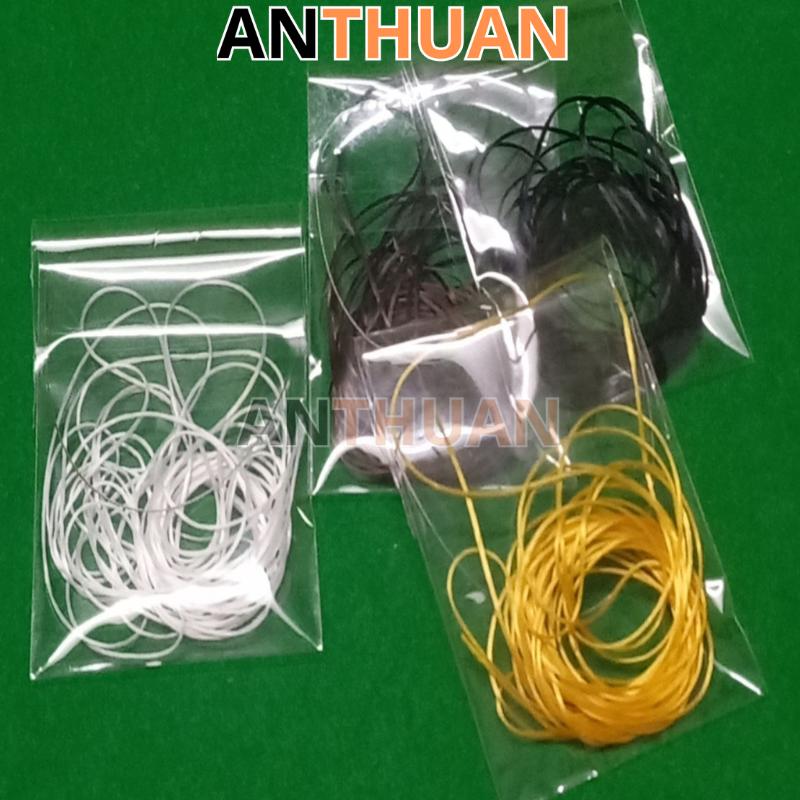 Combo 2 Món - 3 Mét Dây Cước Thun Lụa Co Giãn Nhiều Màu Xỏ Chuỗi Hạt 0.6MM & 1 Kim Xâu Vòng Tay Chuỗi Hạt Xỏ Hạt Cườm 0.3mm*10cm Phukienanthuan