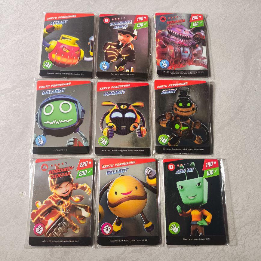 10 Pak Mainan Kartu BoBoiBoy Isi 80 Kartu Plus 10 Kartu Emas