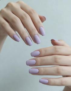 Taro Purple Press On Nails 100% Handmade | Matte & Glossy Dual Finish | Medium Oval / New Chinese Square / Medium Almond | Soft & Creamy | Super Flattering for All Skin Tones | Dreamy Vibes