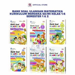Buku Soal Matematika SD Mi Kelas 1 2 3 4 5 6 / Bank Soal Ulangan Matematika Untuk Fase A B C SD/MI Kelas 1 2 3 4 5 6 Semester 1 & 2 Kurikulum Merdeka Sesuai CP Terbaru + Kunci Jawaban / Giri Utama SIDOARJO - GU
