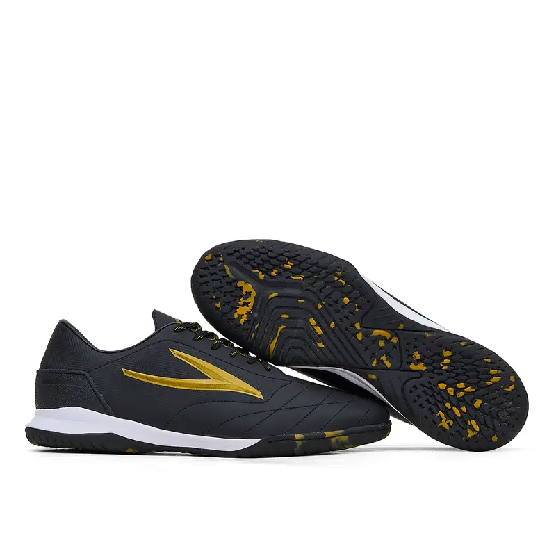 Zevma Sepatu Futsal Original Panthera Pro.2 - Black Gold IC 0