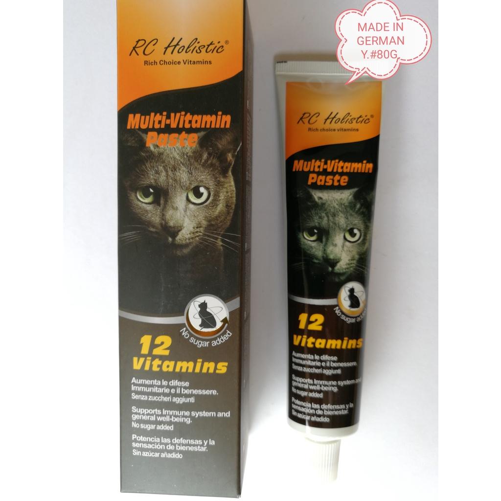 Rich Choice Holistic Cat Multi Vitamin Paste 80gram Supplement Food Feed [RC] Makanan Kucing