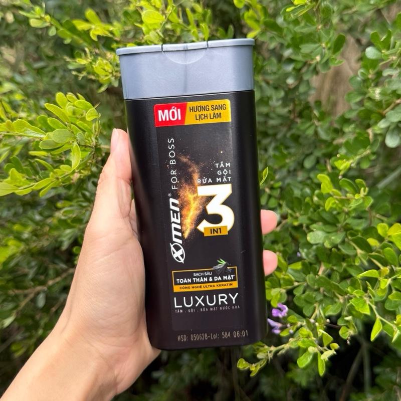 [MỚI] Dầu Tắm Gội Rửa Mặt Xmen For Boss 3in1 Hương Luxury Sang Trọng, Tinh Tế 150g