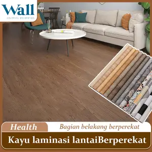0.6x3M/0.6*6m Stiker Lantai Motif Kayu – Self Adhesive, Tahan Air, Anti Slip, Mudah Dipasang Tanpa Lem, Dekorasi Rumah Modern