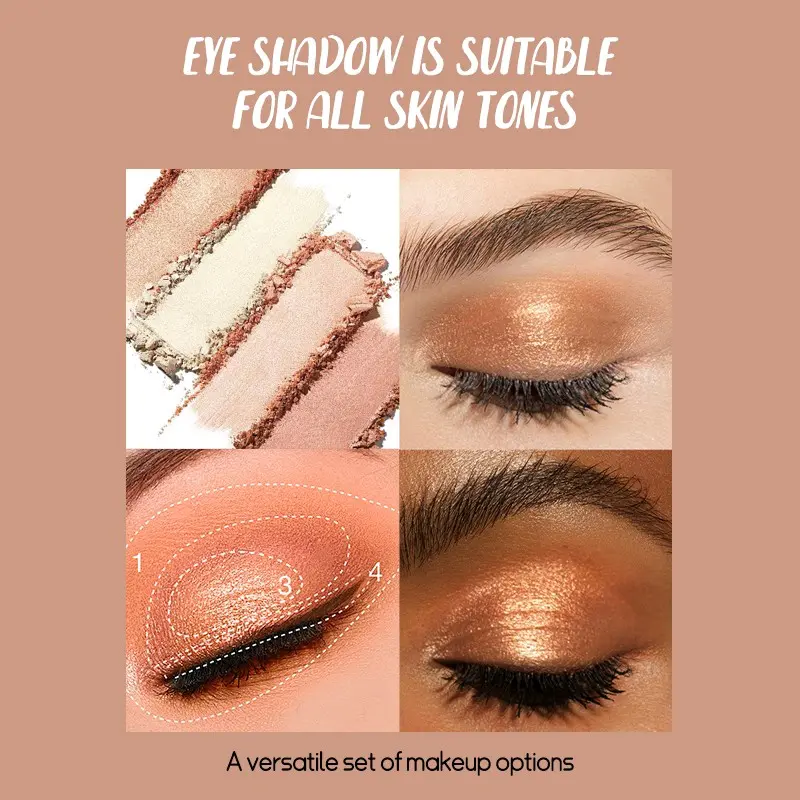 YZS Eyeshadow Pallete 9 Warna Eyeshadow Shimmer Perona Mata Matte Tahan Air 3