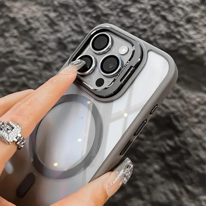 Product Introduction of DAJII With Camera Protection And Holder Magnetic Wireless Charging Clear Shockproof Case Compatible for iPhone 16 15 14 13 12 11 Pro Max Plus Phone Case Back Cover 1