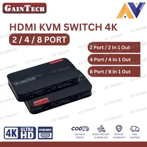 GainTech HDMI KVM Switch 2 / 4 / 8 Port (2 / 4 / 8 In 1 Out)  Manual Support 4K