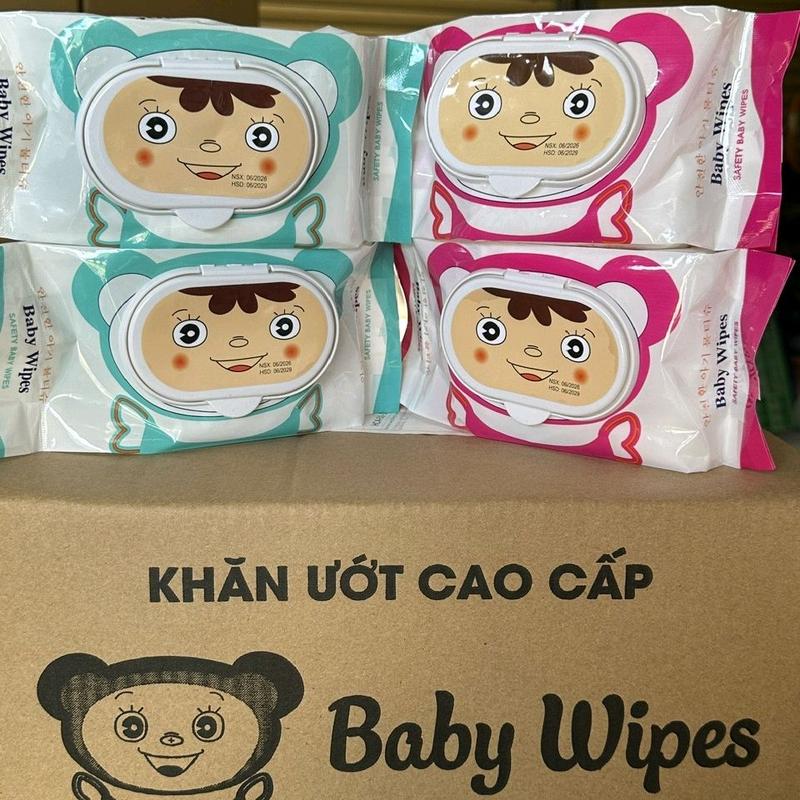 Combo 10 gói khăn Baby wipes(300-400gr) - Khăn ướt cao cấp cho bé