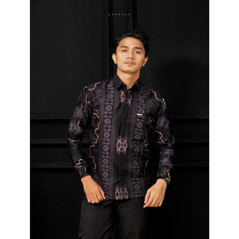 Product Introduction of Laskala Batik Premium Sentani Kemeja Batik Pria Slimfit Lengan Panjang 2