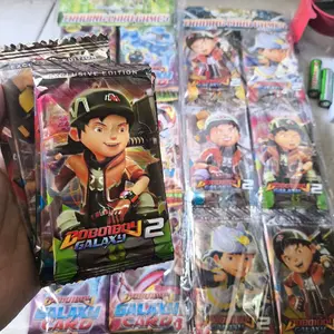 6 Sachet Mainan Kartu Gunting Kertas Batu Boboiboy Isi 48 Kartu