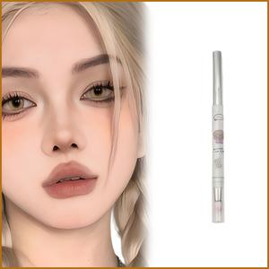 【Cappuvini】キュート 両端タイプ 目尻用ジェルペンシル ウォータープルーフ 汗に強い メイク化粧品 学生向け コスメ アイライナーペンシル