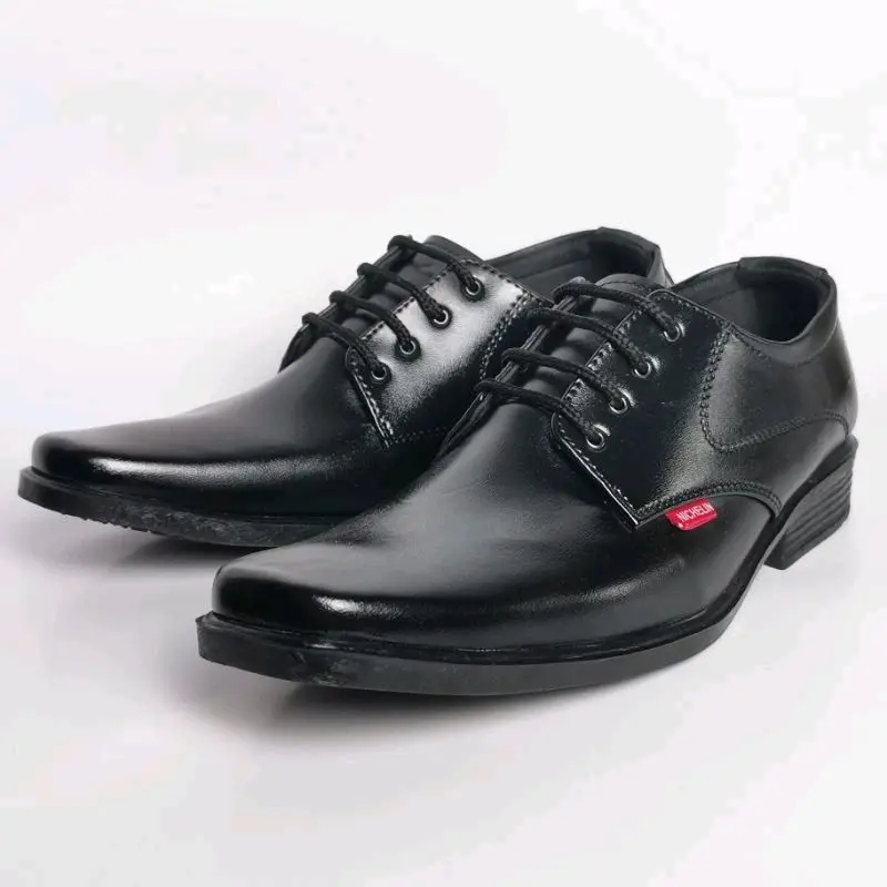 sepatu fantovel pria/sepatu kerja pria #SHOES Pantofel Hitam