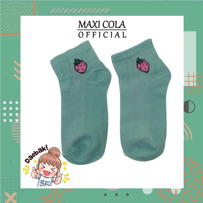 Kaos Kaki KS23 Kaos Kaki Motif Karakter Buah Kaoskaki Import Murah 2
