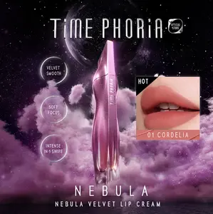TASYA FARASYA APPROVED【HOT SALE】TIME PHORIA - Nebula Velvet Lip Cream 4ML  |  Luxurious Velvet  Lipstick Lip Tint Lip Gloss Soft Blurring 12 hours Comfort longwear Lipstick Lipcream Make Up Lip Cream