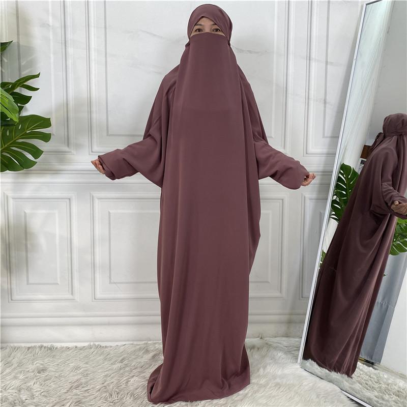 Product Introduction of 6493#Nida Jilbab Sleeve Cardigan Robe Muslim Abaya 9