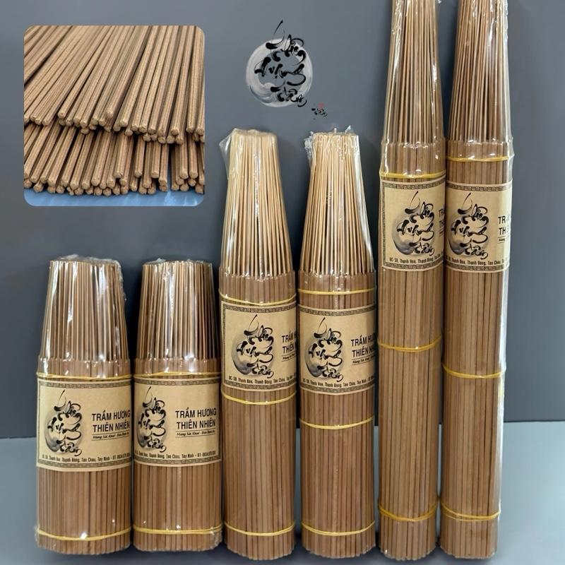 Nhang trầm hương sạch HOA MAI PHÚ QUÝ-Nhang thắp gia tiên, thờ cúng dịp giỗ, lễ, Tết. Bó 250g, đường kính nhang 4mm, thắp lâu hơn, thơm ngọt dễ chịu, không cuốn tàn