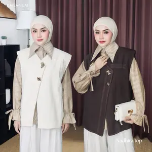 NADHIRA SET VEST - by kananum & syafithfz