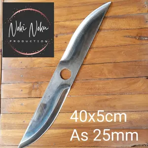 Aksesoris Pisau Mesin Pemotong Pemangkas  Rumput Baja Asli 30cm/40cm