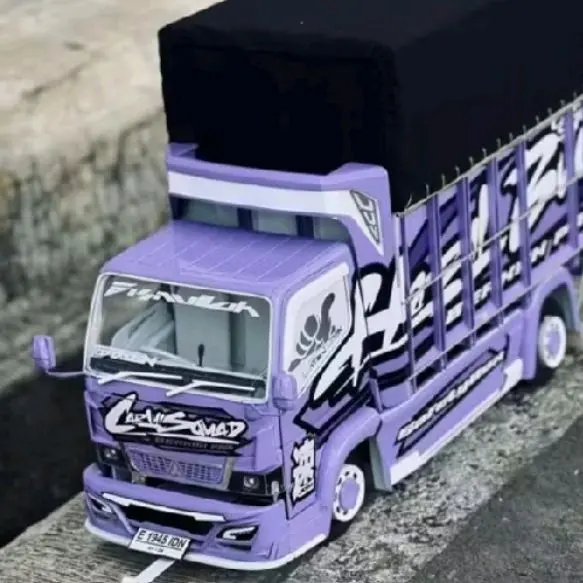 truck oleng variasi lampu bonus terpal