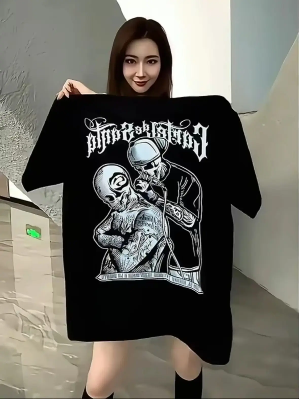 Freesyle Apparel Angas design100%Cotton Tshirt Casual Wanita Baju Katun