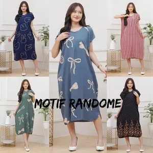 100 Dapat 3pcs Daster Lowo Busui Resleting - KAMILLA DASTER