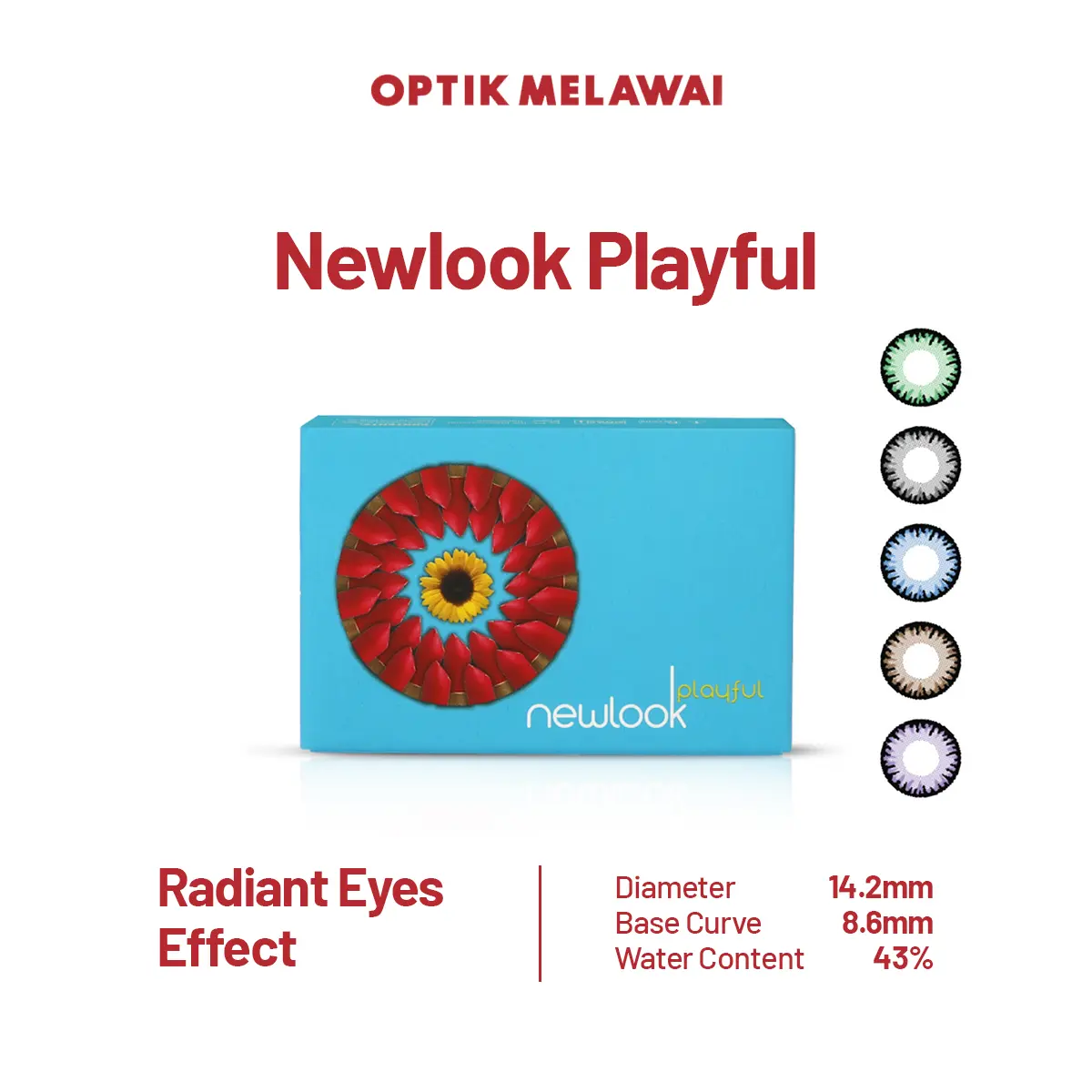 Newlook Playful Moisture Retention Grey - Lensa Kontak