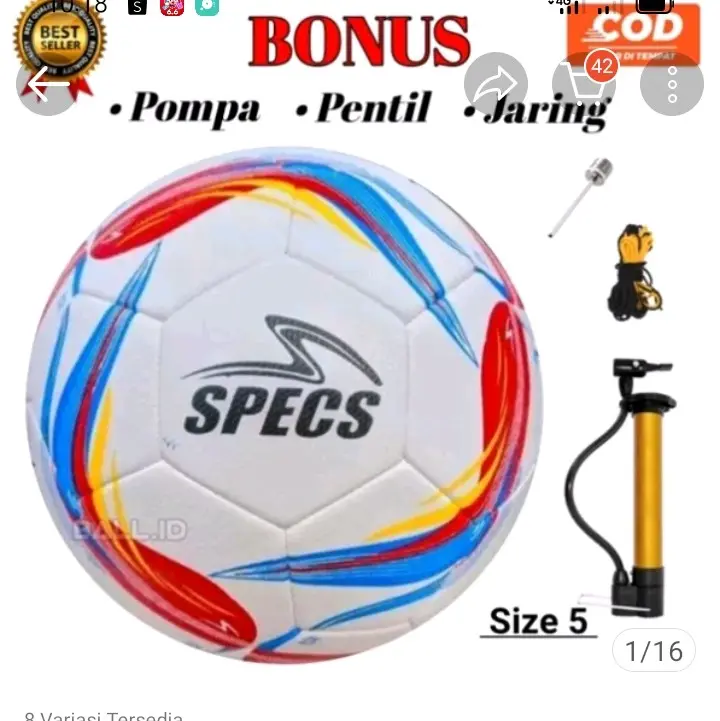 bola sepak latihan anak size 5  free pompa jaring dan pentil palpa 0