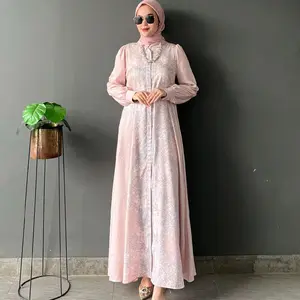 Nazla Gamis By Jelita Bahan Barbara Nyaman Busui Friendly Size M XL XXL