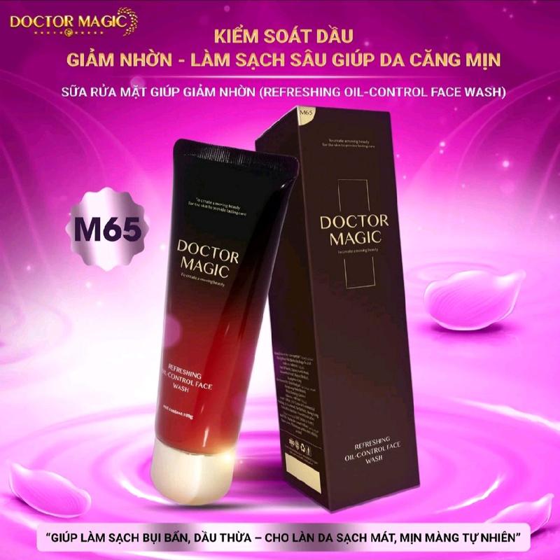 M65- Sữa rửa mặt giúp hỗ trợ giảm nhờn Doctor Magic- REFRESHING OIL CONTROL FACE WASH