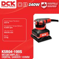 Gambar DCK Mesin Amplas Kayu 240 Watt / Orbital Sander 110mm / Mesin Pengamplas Kotak KSB04-100S dari DCK Power Tools Indonesia Kota Administrasi Jakarta Barat 3 Tokopedia
