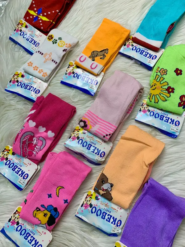 (3 PCS) Legging Bayi 0-3 Tahun | Katun Premium Tutup Kaki 2