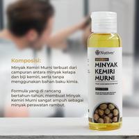 Gambar NUTIVER Minyak Kemiri Murni 100% Asli Penumbuh Rambut Anti Rontok Penebal Rambut Alami 100Ml dari NUTIVER.ID Kota Tangerang Selatan 3 Tokopedia