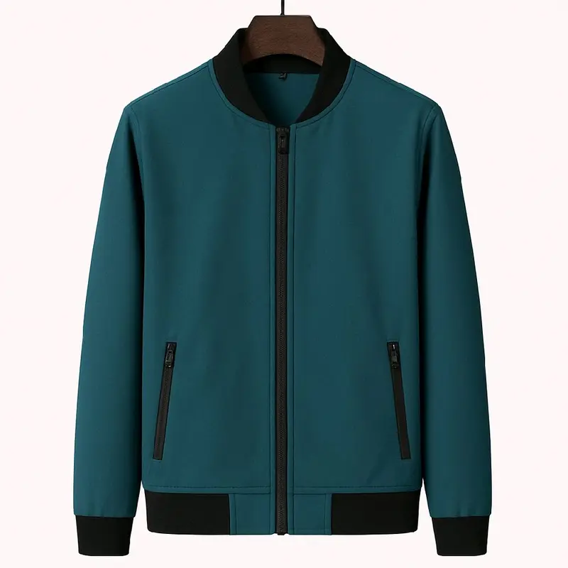 Jaket Bomber Pria Jumbo, Jaket Pria Dewasa Abu Tebal,Jaket pria big size M L XL XXL 3XL 4XL 5XL 6XL 7XL 8XL  Casual Unisex 3