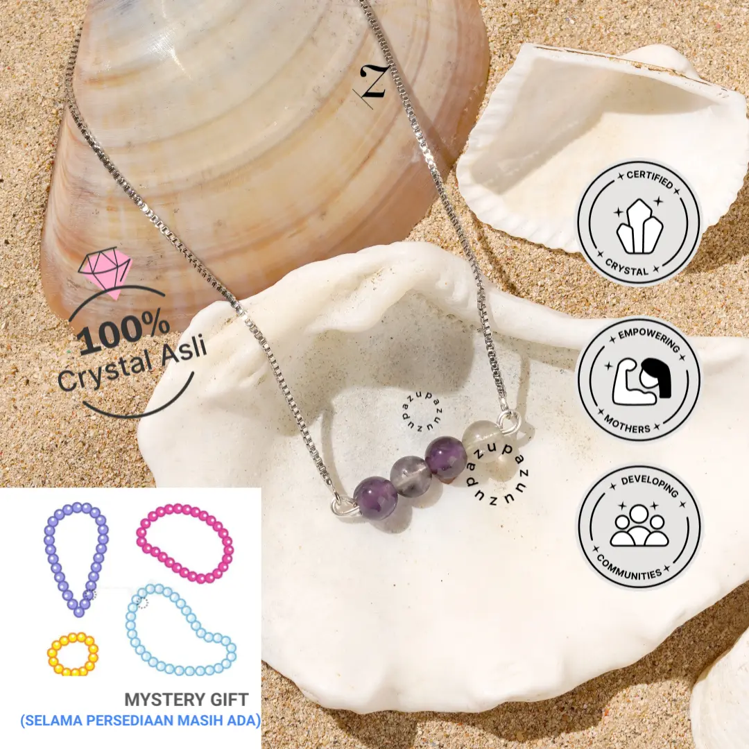 Zupazupazuu - Adjustable Zodiac Crystal Bracelet - Gelang Crystal Zodiak 6mm Wanita Pria [Free Gift Kristal Gelang/Kalung/Cincin Random]