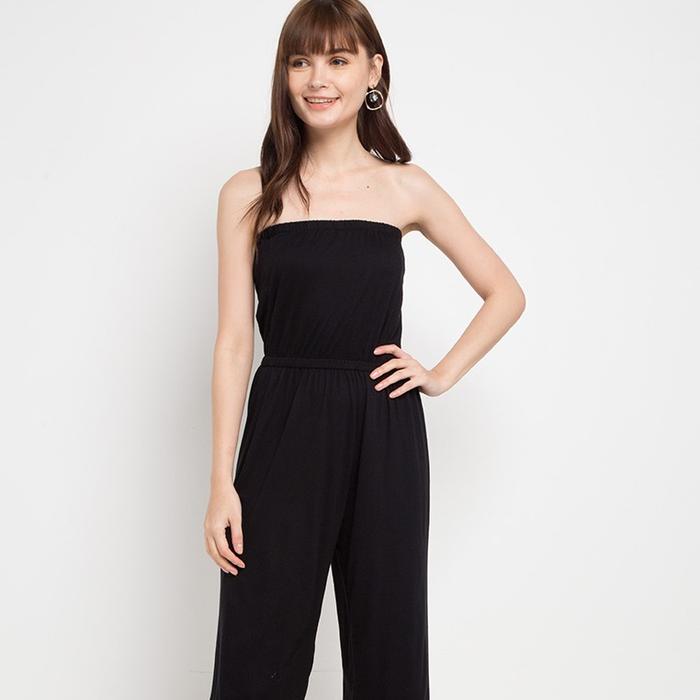 Gambar LLACES Clothing - Jumpsuit Wanita - Sleeveless Jumpsuit - Black dari LLACES Clothing Kota Administrasi Jakarta Barat Tokopedia