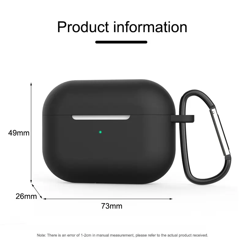 Protective shell Case Protective IP Wireless Bluetooth Headset Silicone Protective Case for  Pro Accessories Led Kasus perlindungan telpon telinga