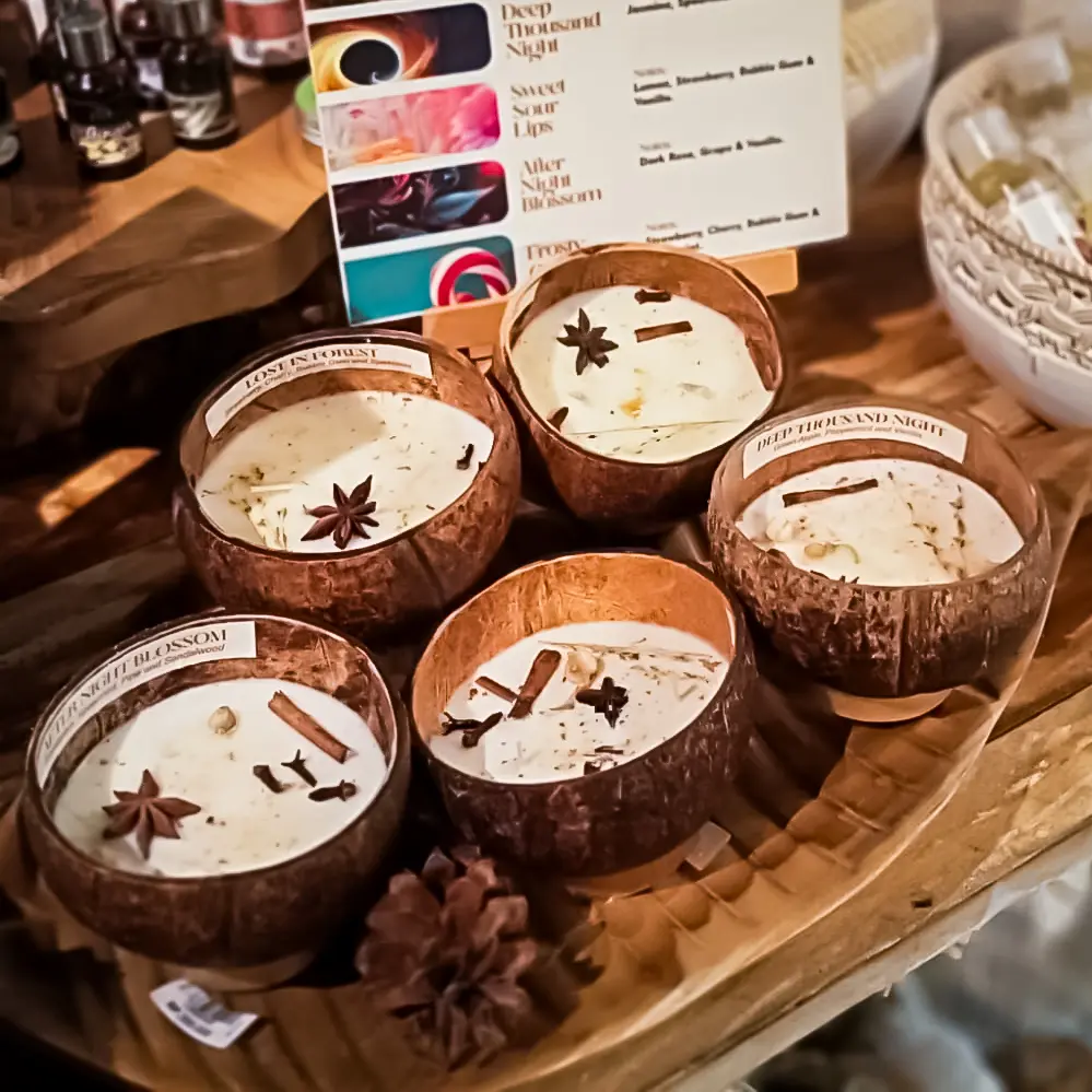 Coconut Shell Candle Gaya Island