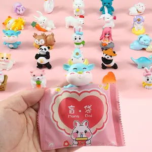 Mini Figur Hewan,Food,Fruit lucu Blind Box Miniatur Mainan cute Mang Dai